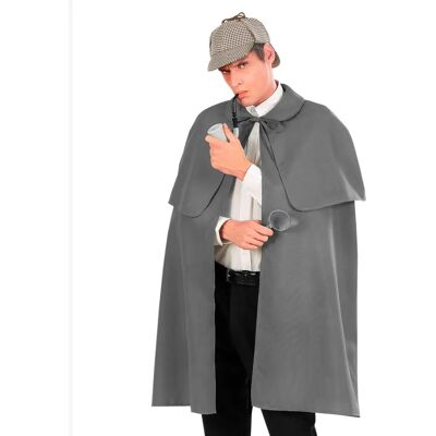 e-Carnavalskleding.nl M/L Grijze detectivecape - cape e-Carnavalskleding.nl M/L Grijze detectivecape - cape