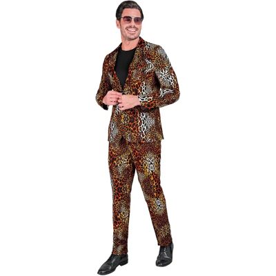 Brand Model - Animal Print Brown Party Suit Brand Model - Animal Print Brown Party Suit