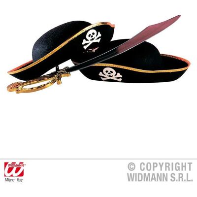 Chapeau de pirate Boland 3413P - Accessoire de déguisement - Publicité Chapeau de pirate Boland 3413P - Accessoire de déguisement - Publicité
