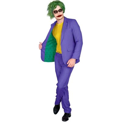 Widmann Purple Clown Costume for Men - Costume Widmann Purple Clown Costume for Men - Costume