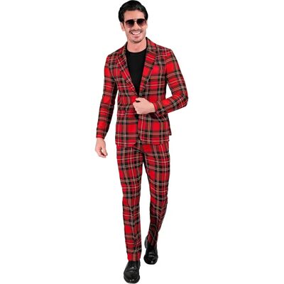 My Other Me Adult Scottish Tartan Costume - Red/Black/Yellow S My Other Me Adult Scottish Tartan Costume - Red/Black/Yellow S