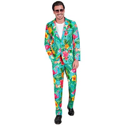 Turquoise Tropical Party Suit - Suit Turquoise Tropical Party Suit - Suit