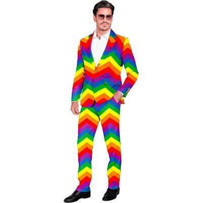 Regenbogen gestreifter Partykostüm für Männer Regenbogen gestreifter Partykostüm für Männer