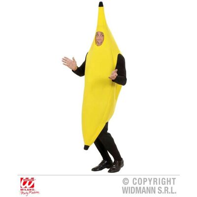 Strój banan Widmann - Unisex, Jasnożółty, Wzmocnienie z pianki Strój banan Widmann - Unisex, Jasnożółty, Wzmocnienie z pianki