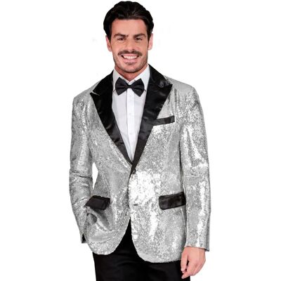 Chaqueta de Fiesta Plateada y Negra de Widmann - Chaqueta Chaqueta de Fiesta Plateada y Negra de Widmann - Chaqueta