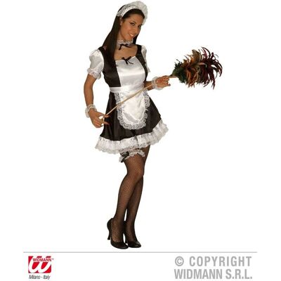 WIDMANN Model Fantazyjne Ubranie Pokojówka w Czarnym Satynie WIDMANN Model Fantazyjne Ubranie Pokojówka w Czarnym Satynie