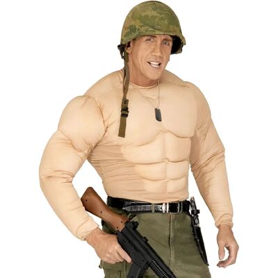 Widmann Torse Musclé Factice pour Adultes XL - Costume Widmann Torse Musclé Factice pour Adultes XL - Costume