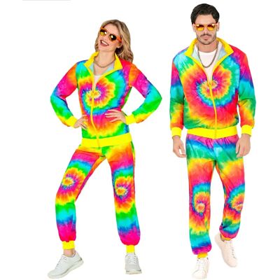 Survêtement néon tie and dye XXL - Grande taille adulte Survêtement néon tie and dye XXL - Grande taille adulte