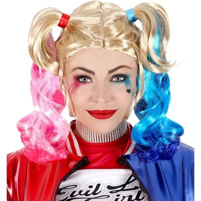 Widmann Harley Quinn Blonde Cosplay Wenkbrauw - Pruik Widmann Harley Quinn Blonde Cosplay Wenkbrauw - Pruik