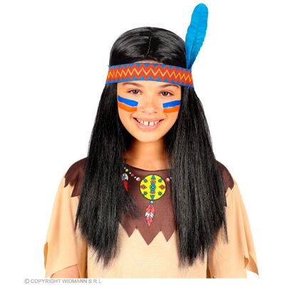 WIDMANN 46932 Hårperuk - Indian, Barn, Lång WIDMANN 46932 Hårperuk - Indian, Barn, Lång