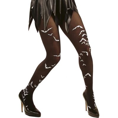 Collants Halloween pour adultes JADEO avec chauves-souris Collants Halloween pour adultes JADEO avec chauves-souris