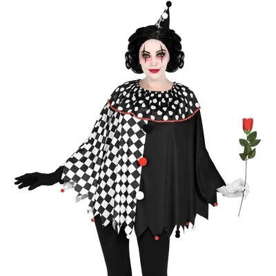 Fun World Division Pierrot Poncho - Clowns Costume for Carnival Halloween Fun World Division Pierrot Poncho - Clowns Costume for Carnival Halloween
