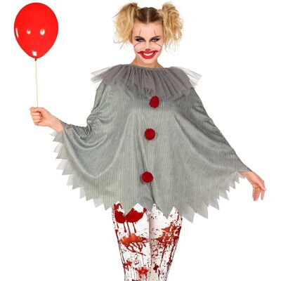 Widmann Horror Clown Poncho - Costume for Adults Widmann Horror Clown Poncho - Costume for Adults