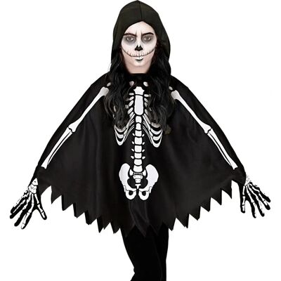 Widmann Skelett Poncho für Kinder - Halloween Kostümzubehör Widmann Skelett Poncho für Kinder - Halloween Kostümzubehör