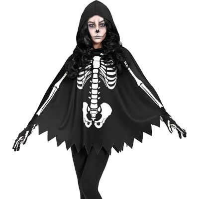 e-Carnavalskleding.nl Skelet Poncho - Halloween Adults Costume e-Carnavalskleding.nl Skelet Poncho - Halloween Adults Costume