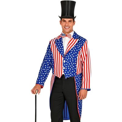 e-Carnavalskleding.nl Slipjas Amerika USA heren - Slipjas e-Carnavalskleding.nl Slipjas Amerika USA heren - Slipjas