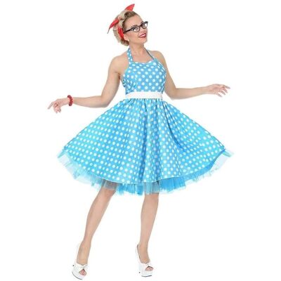 Vestito anni '50 blu con pois Widmann - M Vestito anni '50 blu con pois Widmann - M