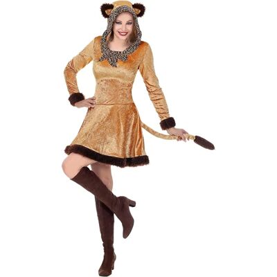 e-Carnavalskleding.nl Brunt leopardklänning - Kostym e-Carnavalskleding.nl Brunt leopardklänning - Kostym