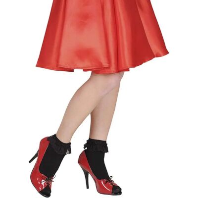Chaussettes en Dentelle Noires Finidi - Accessoires de Carnaval - Publicité Chaussettes en Dentelle Noires Finidi - Accessoires de Carnaval - Publicité