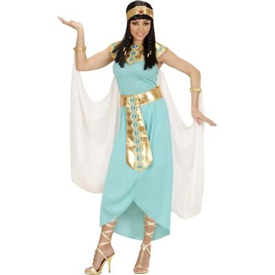 Déguisement Cleopatra Widmann - Robe de reine égyptienne bleue - Publicité Déguisement Cleopatra Widmann - Robe de reine égyptienne bleue - Publicité