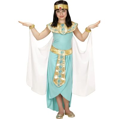 Strój królowej Egiptu Cleopatra dla dzieci - Niebieski-Biały 116 Strój królowej Egiptu Cleopatra dla dzieci - Niebieski-Biały 116