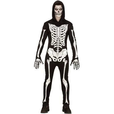 Widmann - Skelett Overall Huva - Costumes con Cappuccio Widmann - Skelett Overall Huva - Costumes con Cappuccio