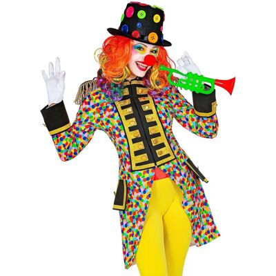 Marque Modèle Veste de clown multicolore pour carnaval - Veste de costume de clown Marque Modèle Veste de clown multicolore pour carnaval - Veste de costume de clown