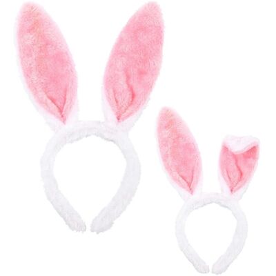 e-Carnavalskleding.nl Oreilles de lapin roses et blanches - Costumes et accessoires - Publicité e-Carnavalskleding.nl Oreilles de lapin roses et blanches - Costumes et accessoires - Publicité