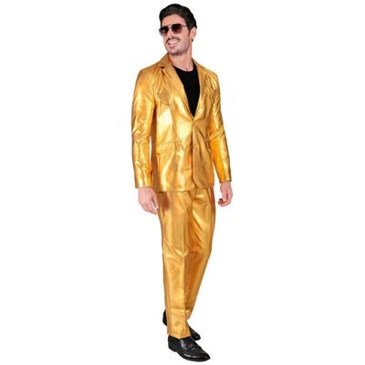 Costume élégant et amusant Mr. Gold Glitter - Costume - Publicité Costume élégant et amusant Mr. Gold Glitter - Costume - Publicité