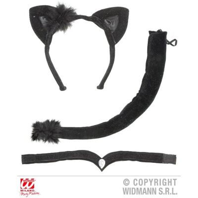 WIDMANN 5462K Black Felt Cat Costume Set - Costumes & Accessories WIDMANN 5462K Black Felt Cat Costume Set - Costumes & Accessories