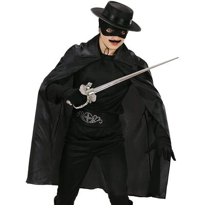 e-Carnavalskleding.nl Černý dětský plášť na Halloween e-Carnavalskleding.nl Černý dětský plášť na Halloween