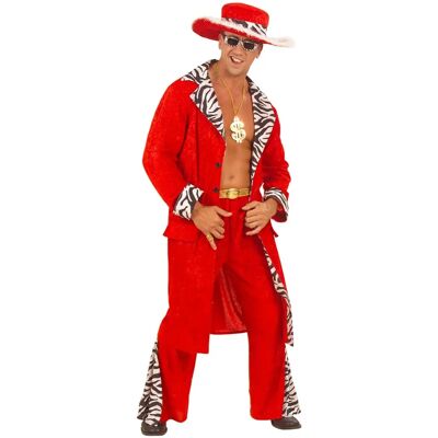 Strój Pimp z aksamitu czerwony - XL od Widmann Strój Pimp z aksamitu czerwony - XL od Widmann