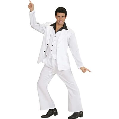 Disfraz Blanco Disco Fever de Widmann - Camisa, Chaleco, Chaqueta, Pantalones Disfraz Blanco Disco Fever de Widmann - Camisa, Chaleco, Chaqueta, Pantalones