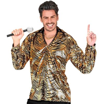 Widmann THE 70s DISCO STYLE - golden waves shirt - Discshell Widmann THE 70s DISCO STYLE - golden waves shirt - Discshell