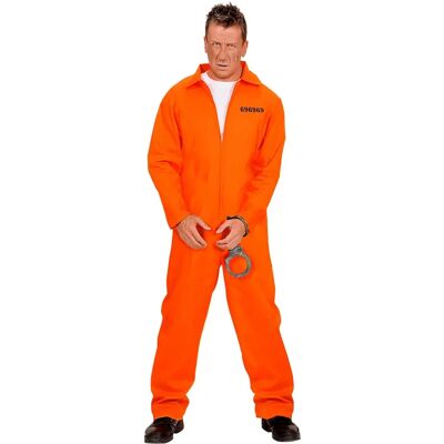 WIDMANN Pomarańczowy kostium więźnia XL - Kostium więźnia WIDMANN Pomarańczowy kostium więźnia XL - Kostium więźnia