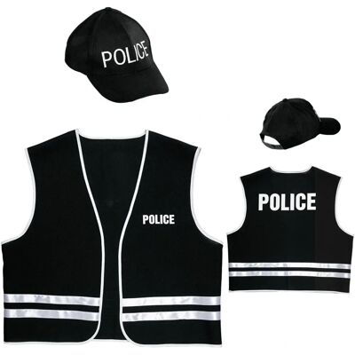 Costume da poliziotto nero Feestbazaar - Adulto Costume da poliziotto nero Feestbazaar - Adulto