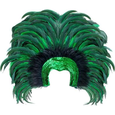 Diadema de plumas brasileñas - Cabeza Diadema de plumas brasileñas - Cabeza