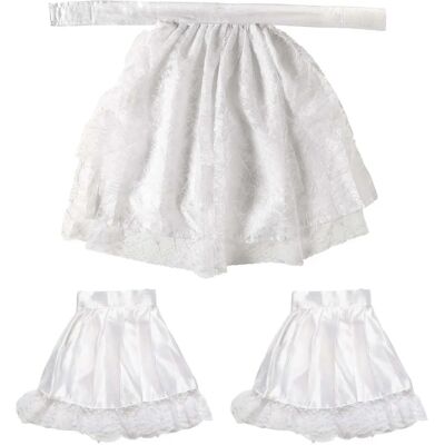 Widmann SRL Jabots et manchettes en dentelle blanche - Accessoires de costume - Publicité Widmann SRL Jabots et manchettes en dentelle blanche - Accessoires de costume - Publicité