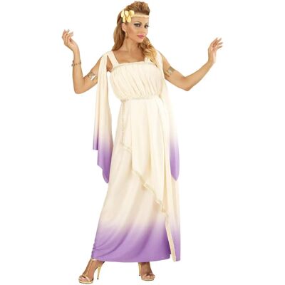 Costume da dea greca viola Widmann - Vestito, fascia con foglie di alloro Costume da dea greca viola Widmann - Vestito, fascia con foglie di alloro
