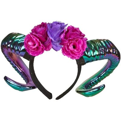 Diadema de cuernos Widmann - Accesorio colorido para carnaval y Halloween Diadema de cuernos Widmann - Accesorio colorido para carnaval y Halloween