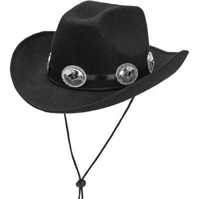 Marca Dallas Cappello da cowboy nero - Cappello da cowboy Marca Dallas Cappello da cowboy nero - Cappello da cowboy