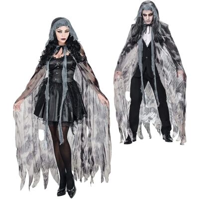 Manto de Vampiro Gris de Widmann - Accesorio de disfraces unisex para Halloween Manto de Vampiro Gris de Widmann - Accesorio de disfraces unisex para Halloween