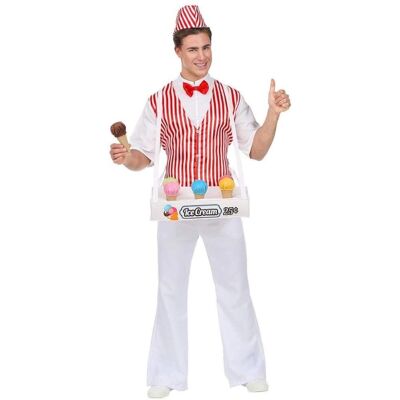 WIDMANN Eisverkäufer Kostüm - Herren XL WIDMANN Eisverkäufer Kostüm - Herren XL