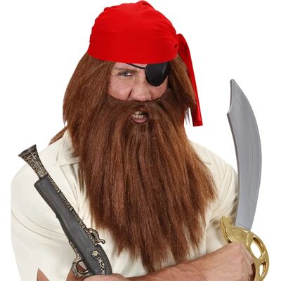 Peluca y barba de cavernícola Neanderthales - Accesorios de disfraz Peluca y barba de cavernícola Neanderthales - Accesorios de disfraz