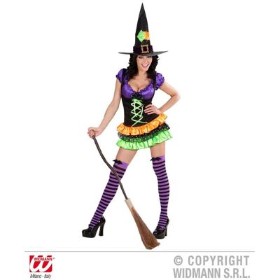 Costume da Strega Multicolore Widmann - Taglia S Costume da Strega Multicolore Widmann - Taglia S