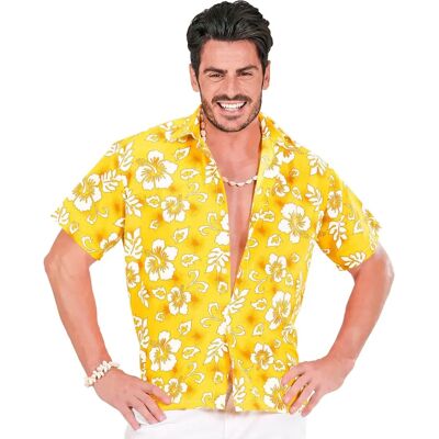Widmann Pietro Chemise Hawaïenne Jaune XL pour Hommes - Chemise Hawaïenne - Publicité Widmann Pietro Chemise Hawaïenne Jaune XL pour Hommes - Chemise Hawaïenne - Publicité