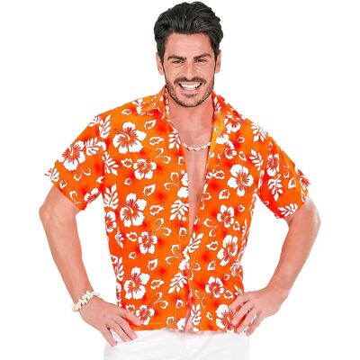 e-Carnavalskleding.nl Danny Tropisches Orangenes Hawaiianhemd - Hawaiihemd e-Carnavalskleding.nl Danny Tropisches Orangenes Hawaiianhemd - Hawaiihemd