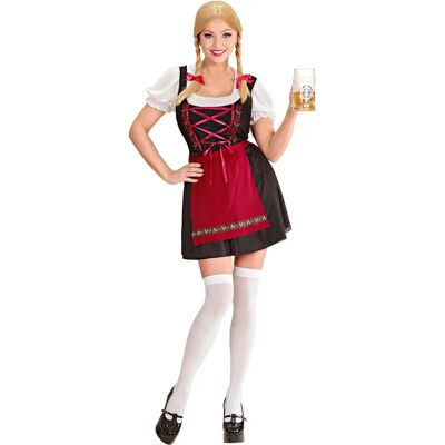 Costume da cameriera bavarese Widmann - Vestito, Camicia, Grembiule - Costume Costume da cameriera bavarese Widmann - Vestito, Camicia, Grembiule - Costume
