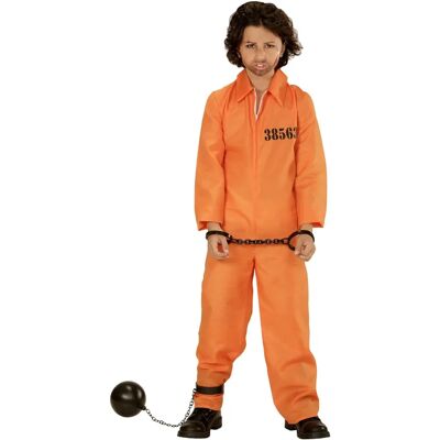 Widmann Kinder Gefängniskostüm - Orange, 158 cm - Kostüm Widmann Kinder Gefängniskostüm - Orange, 158 cm - Kostüm
