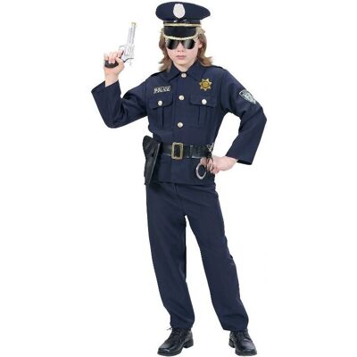 WIDMANN 73167 Navy Blue Police Costume for Boys - Dress Up WIDMANN 73167 Navy Blue Police Costume for Boys - Dress Up